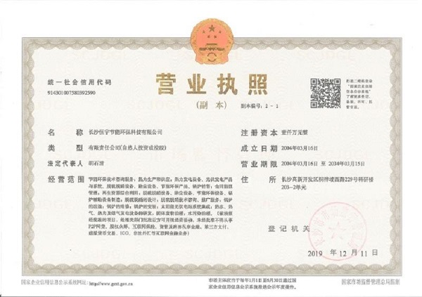 營業執照三證合一副本